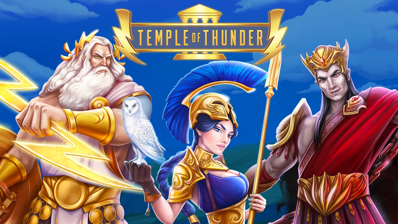 Temple of Thunder, Evoplay, slot temático, gráficos de templo, recursos especiais